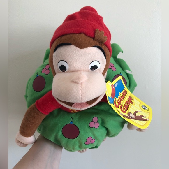 Kellytoy HOLIDAY CURIOUS GEORGE W/ WREATH - Picture 9 of 9